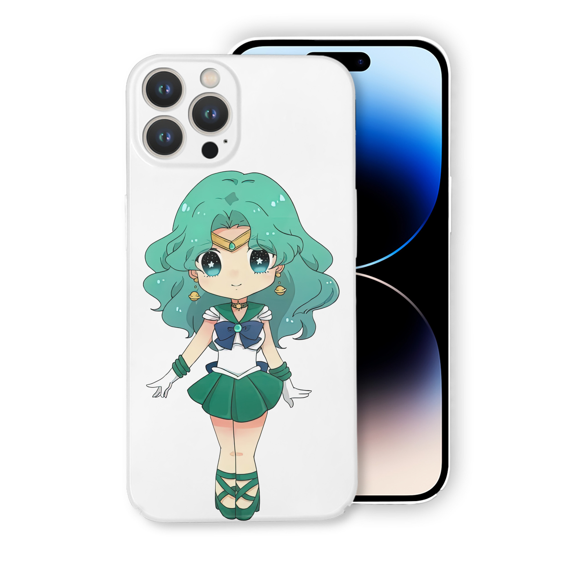 （画像用） 美少女戦士セーラームーン 海王 みちる（かいおう みちる） Sailor Moon Kaiou Michiru 【iPhone 14シリーズ対応】ハードケース